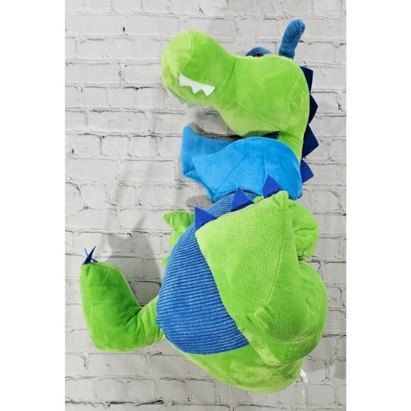 Toys R Us Green Dragon Plush 28" Stuffed Toy Animal Adventure 2013 Retired - Picture 3 of 10